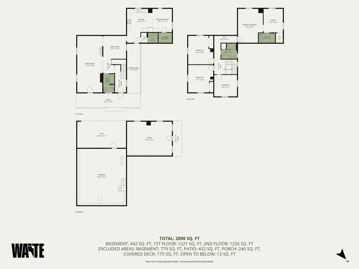 Branded floor plan with room dimensions, 944 Sudbury Street, Staunton
