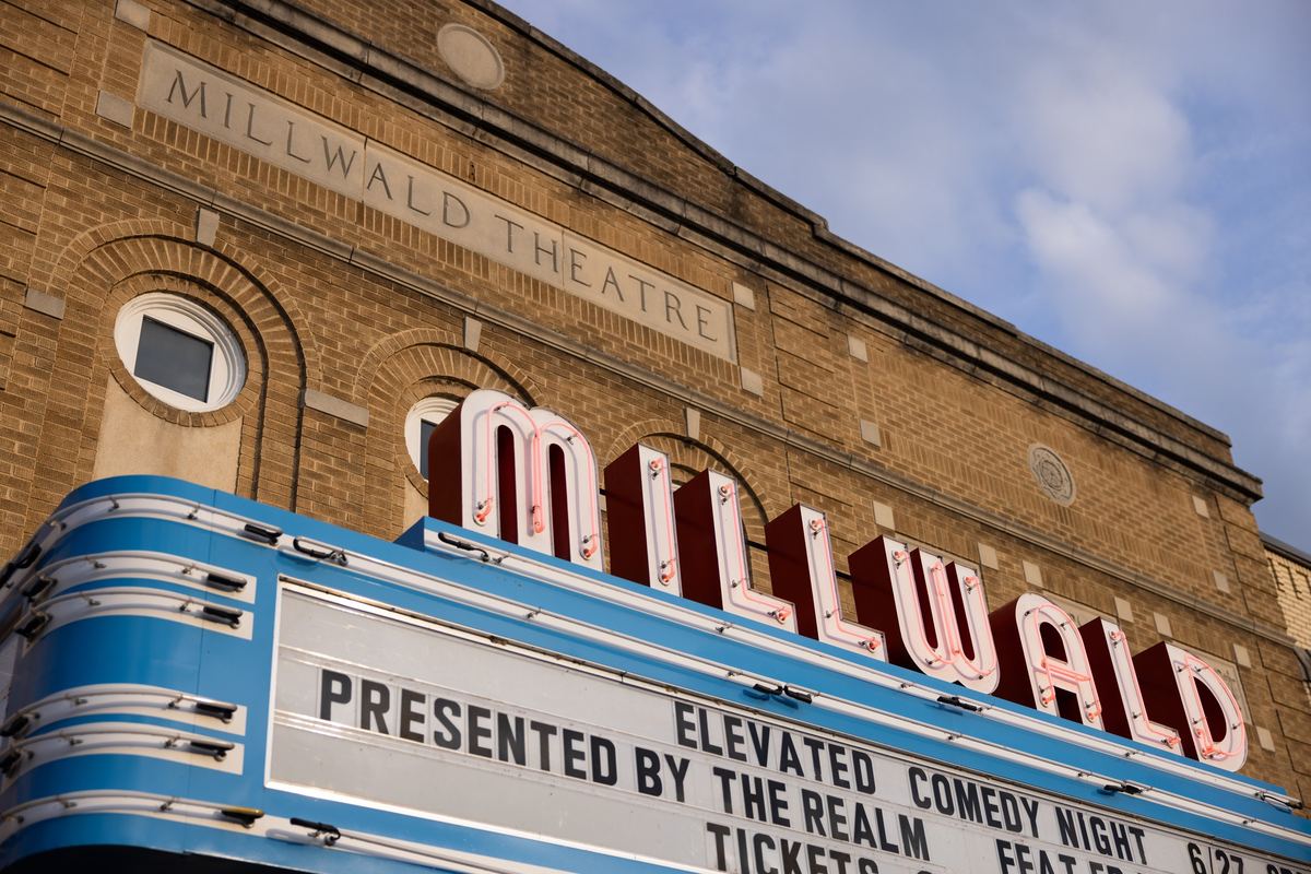 The Millwald marquee from below